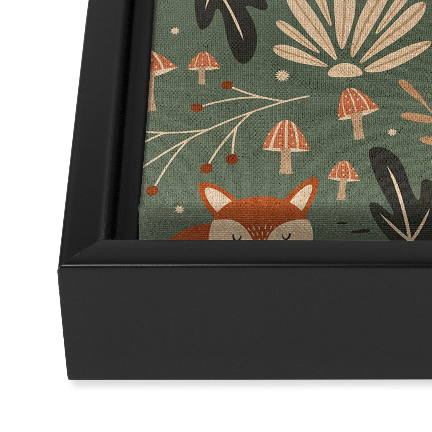 Wild Foxes Framed Canvas Print Gallery Image 3