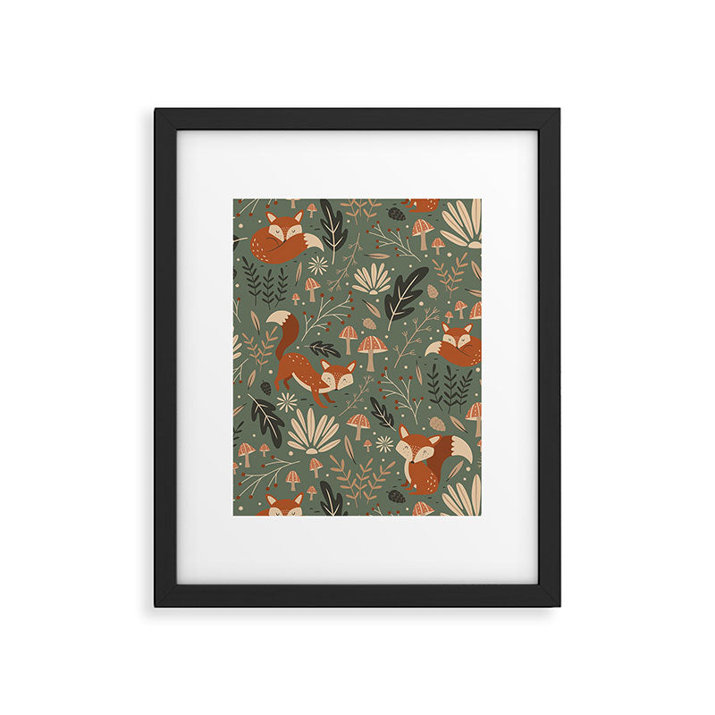 Wild Foxes Framed Art Print Gallery Image 6