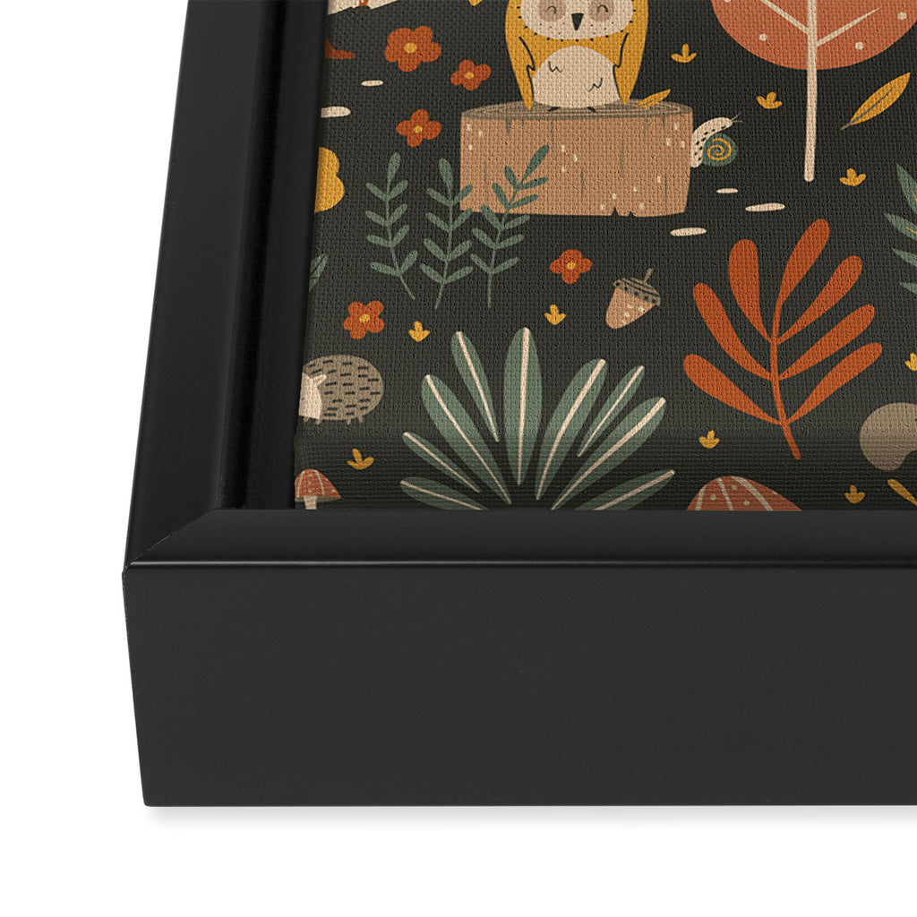 Woodland Critters Framed Canvas Print Gallery Image 3