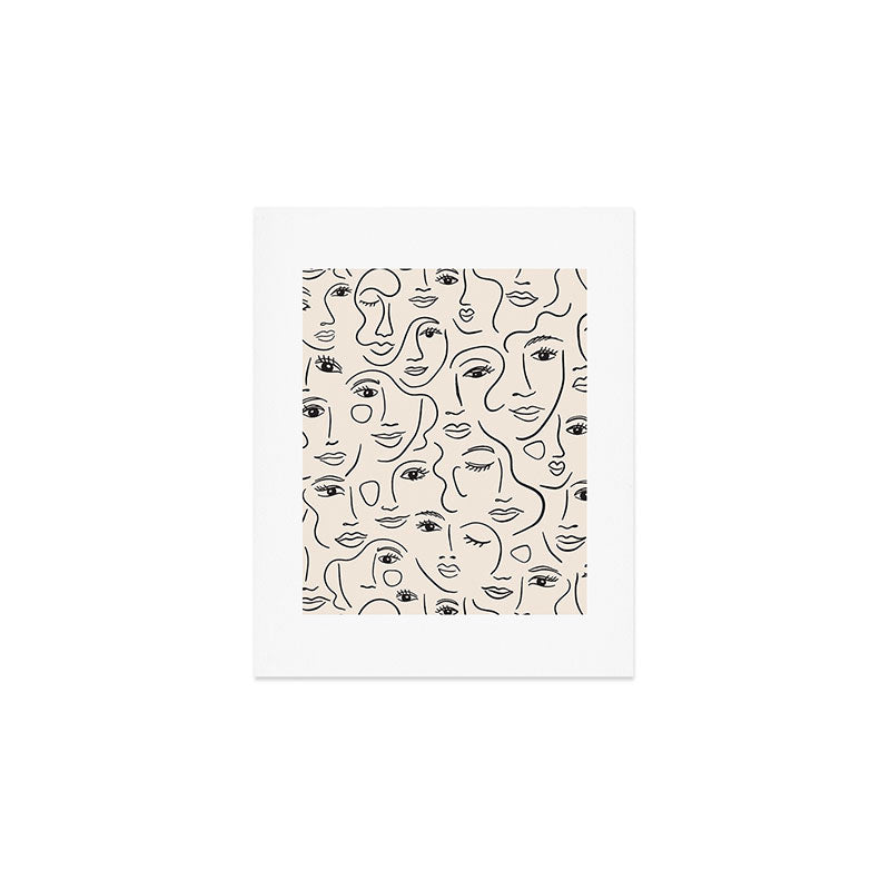 Abstract Faces Art Print Gallery Image 1