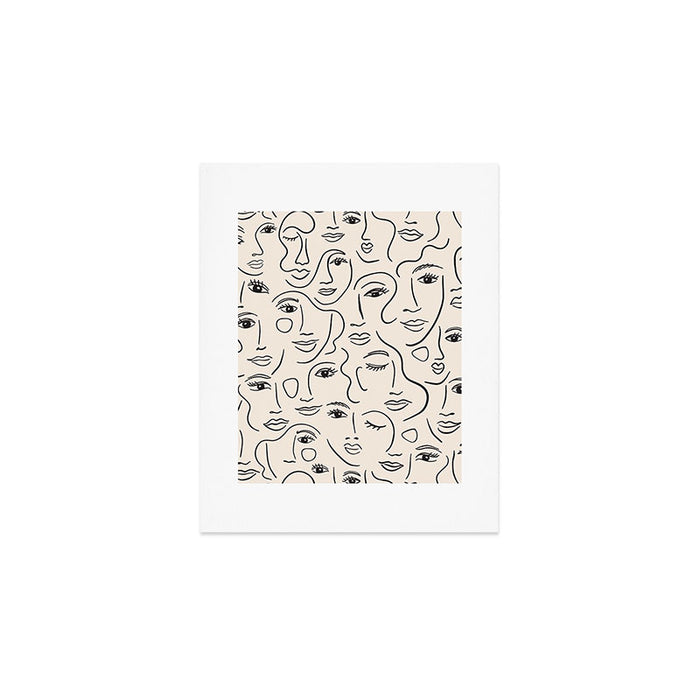 Abstract Faces Art Print Gallery Image 1