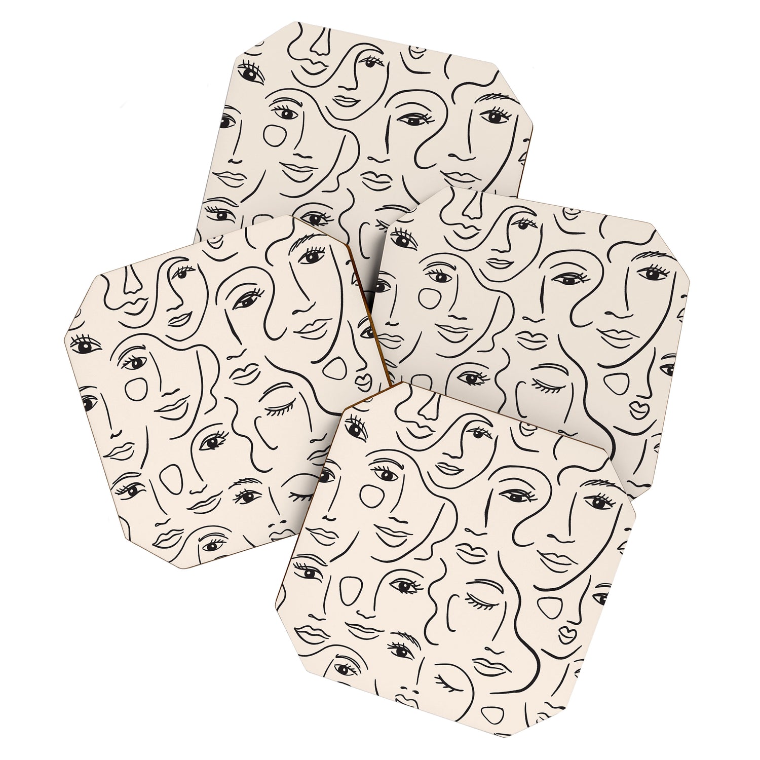 Abstract Faces Coaster Gallery Image 1