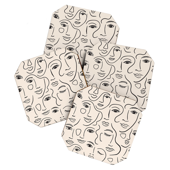 Abstract Faces Coaster Gallery Image 1