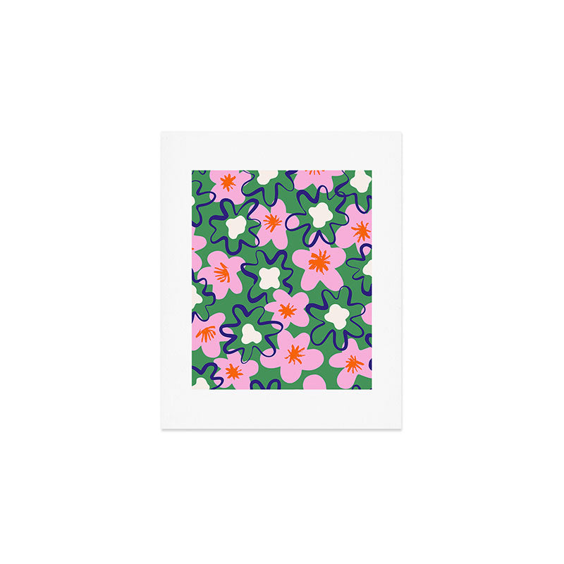 Bright Floral Art Print Gallery Image 1