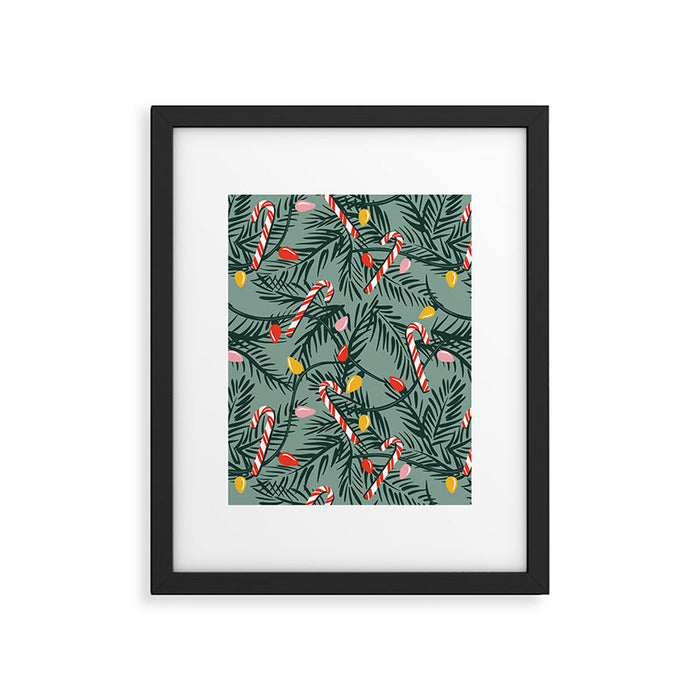 Candy Cane Christmas Framed Art Print Gallery Image 1