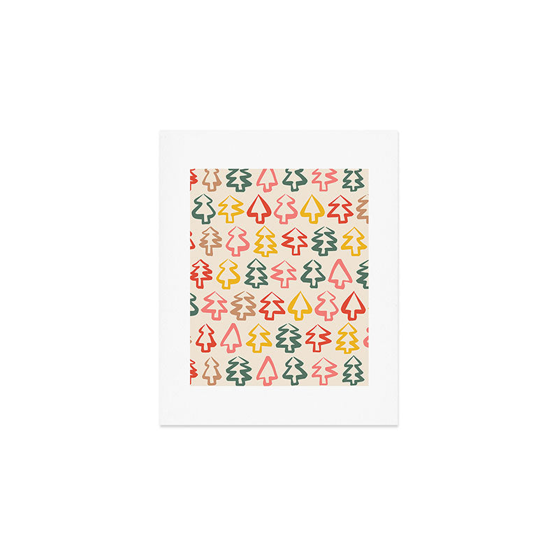 Christmas Trees Art Print Gallery Image 1