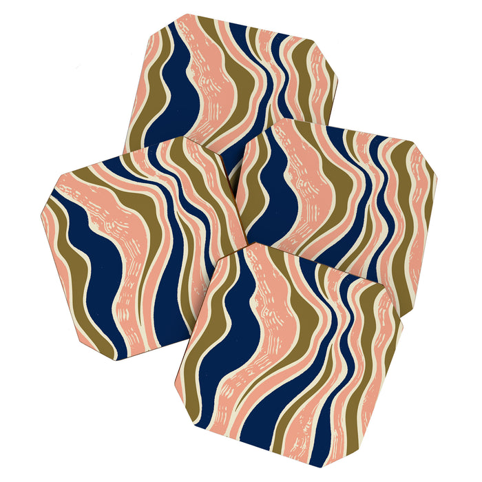 Earthy Rivers Cobalt Coaster Gallery Image 1