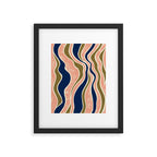 Earthy Rivers Cobalt Framed Art Print Gallery Image 5
