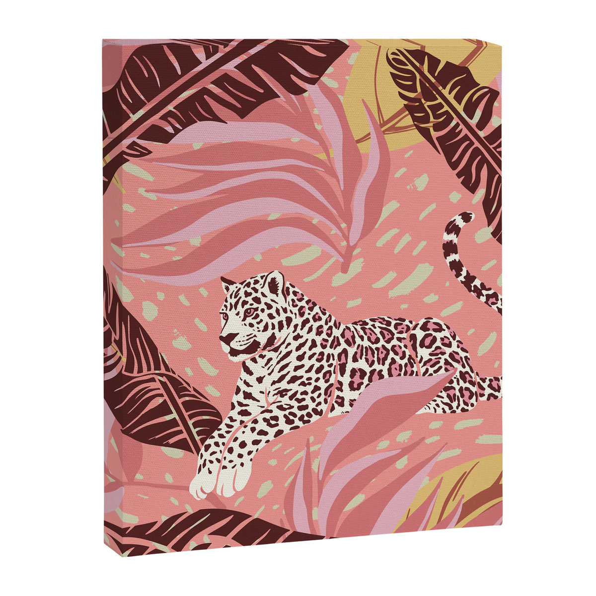 Leopard Crush Pink Canvas Print Gallery Image 6