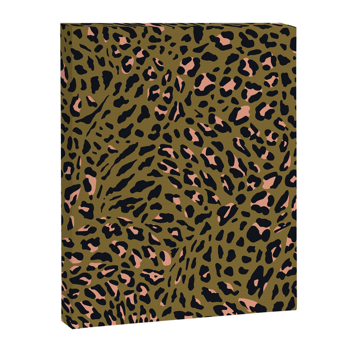 Leopard Spots Olive Canvas Print Gallery Image 1