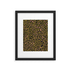 Leopard Spots Olive Framed Art Print Gallery Image 5