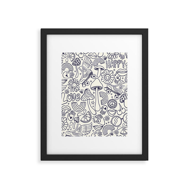 Love Happy Framed Art Print Gallery Image 5
