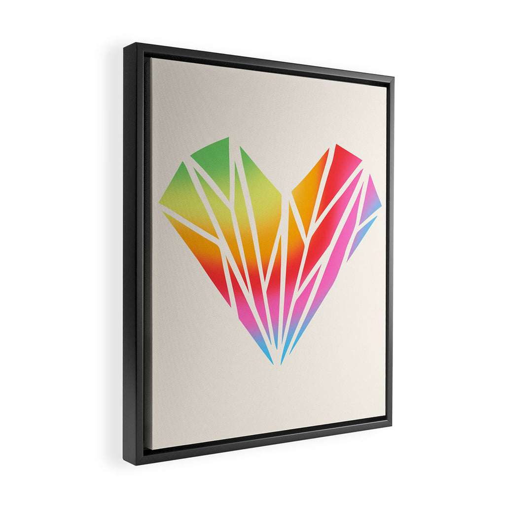 Pride Heart Framed Canvas Print Gallery Image 2