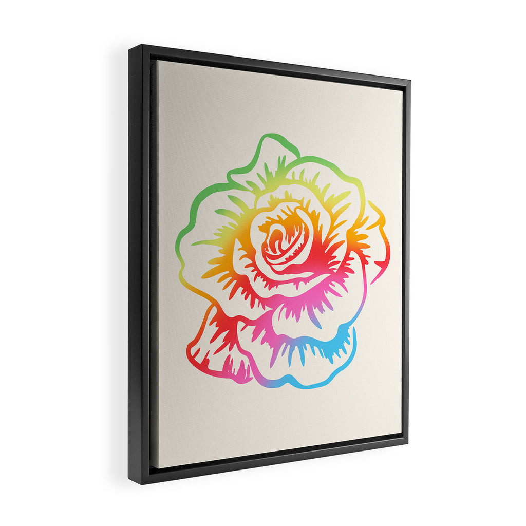 Pride Rose Framed Canvas Print Gallery Image 2