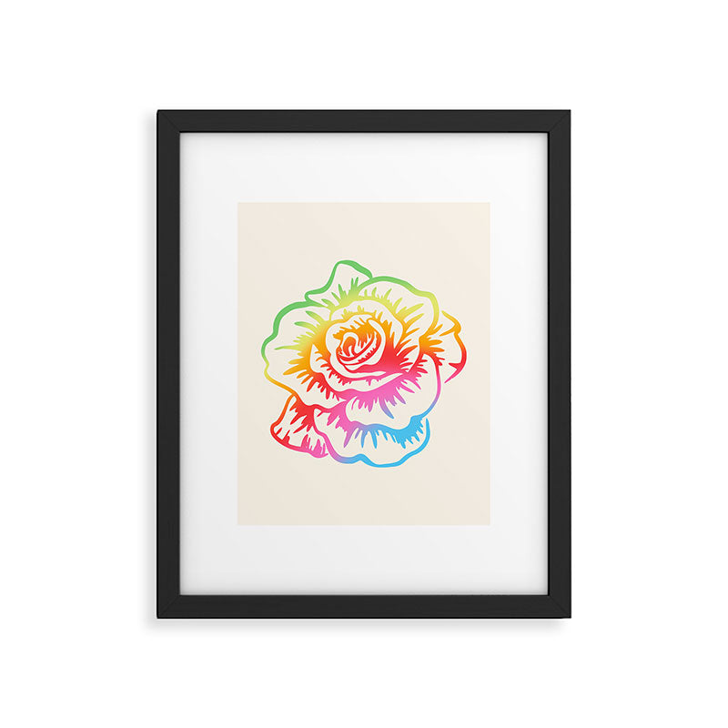 Pride Rose Framed Art Print Gallery Image 5