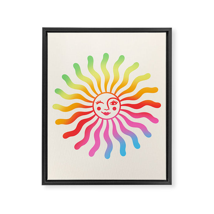 Pride Sun Framed Canvas Print Gallery Image 1