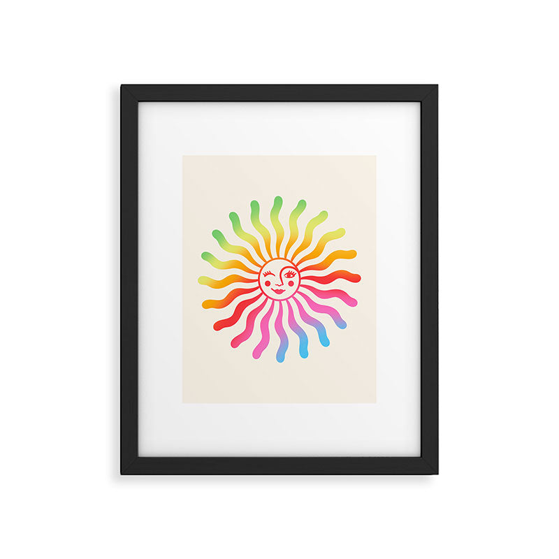 Pride Sun Framed Art Print Gallery Image 5