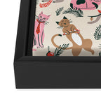 Silly Christmas Cats Framed Canvas Print Gallery Image 3