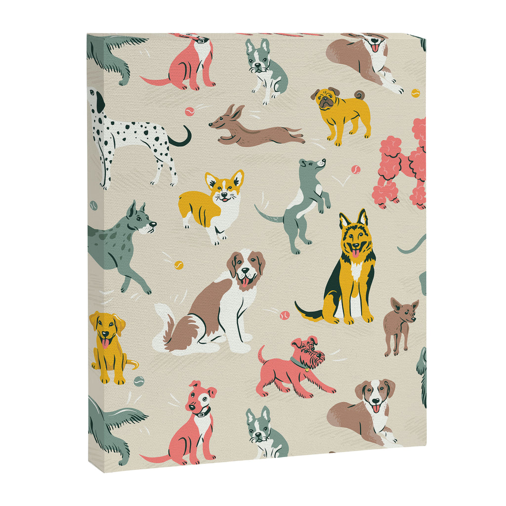 Silly Dog Friends Canvas Print Gallery Image 6