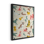 Silly Dog Friends Framed Canvas Print Gallery Image 2