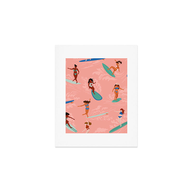 Surfer Girls Art Print Gallery Image 1