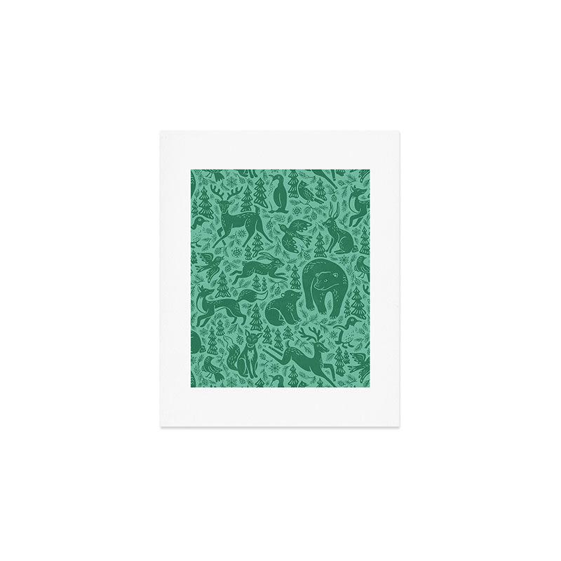 Winter Forest Wonderland Art Print Gallery Image 1
