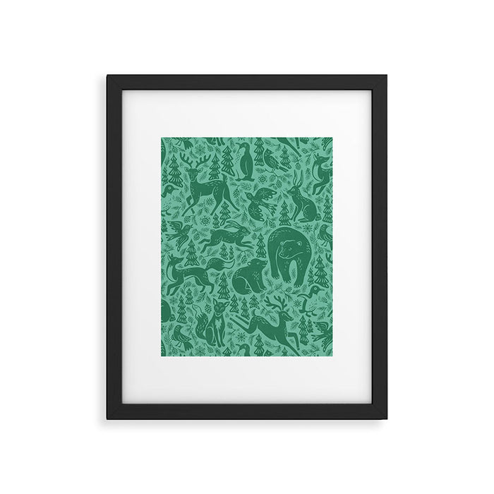 Winter Forest Wonderland Framed Art Print Gallery Image 1