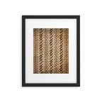 Black and Brown Texture Mud Cloth Pattern  Framed Art Print Gallery Image 5
