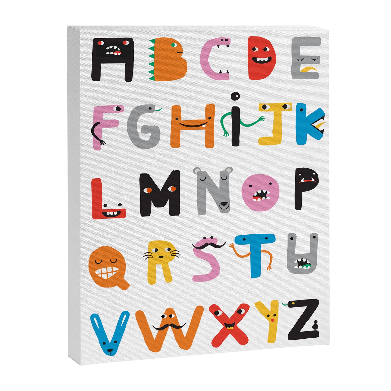 ABC The Monster Alphabet Canvas Print Gallery Image 6