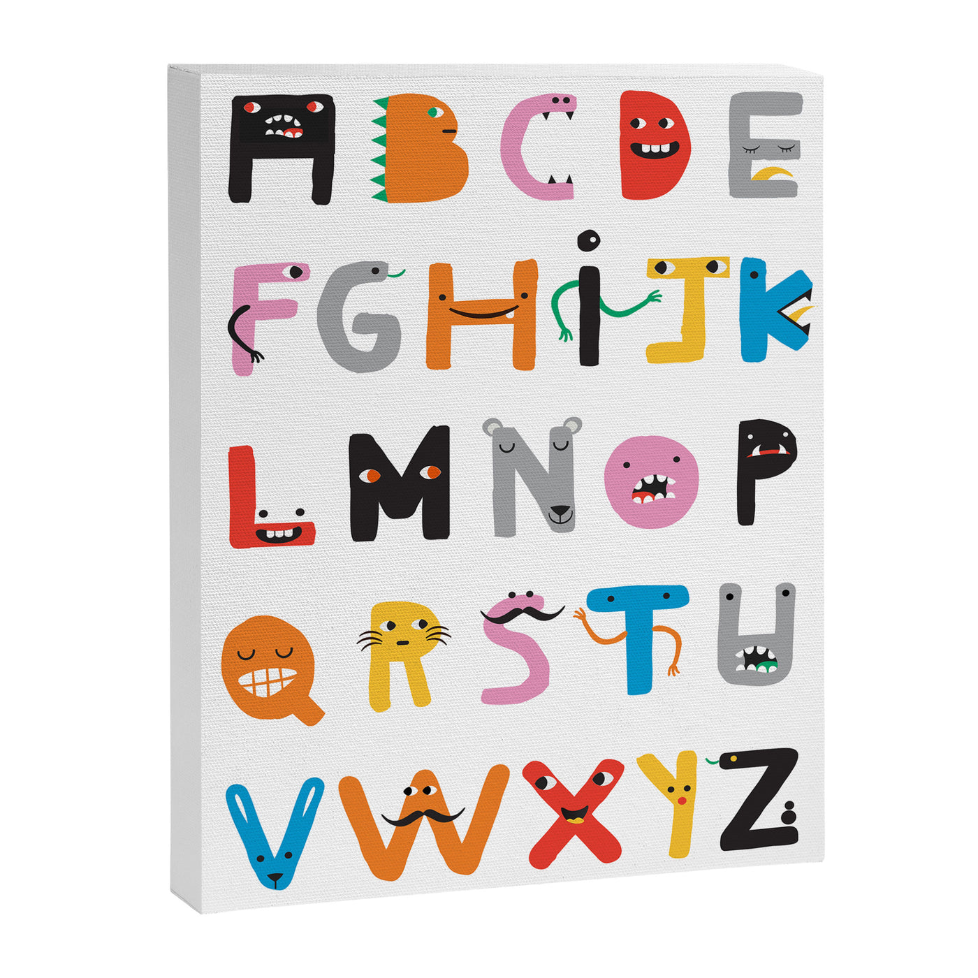 ABC The Monster Alphabet Canvas Print