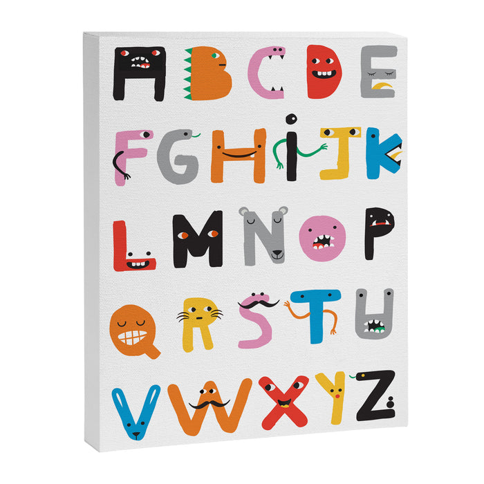 ABC The Monster Alphabet Canvas Print Gallery Image 1
