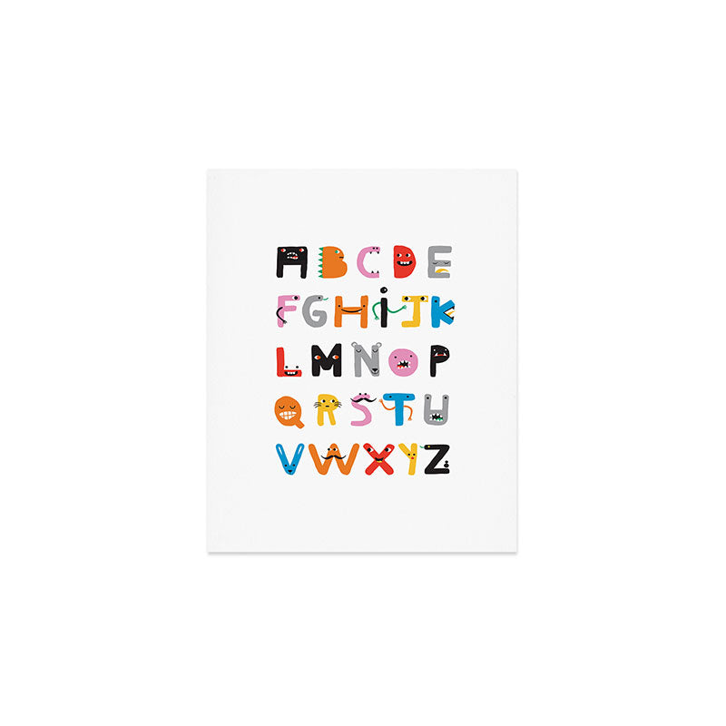 ABC The Monster Alphabet Art Print