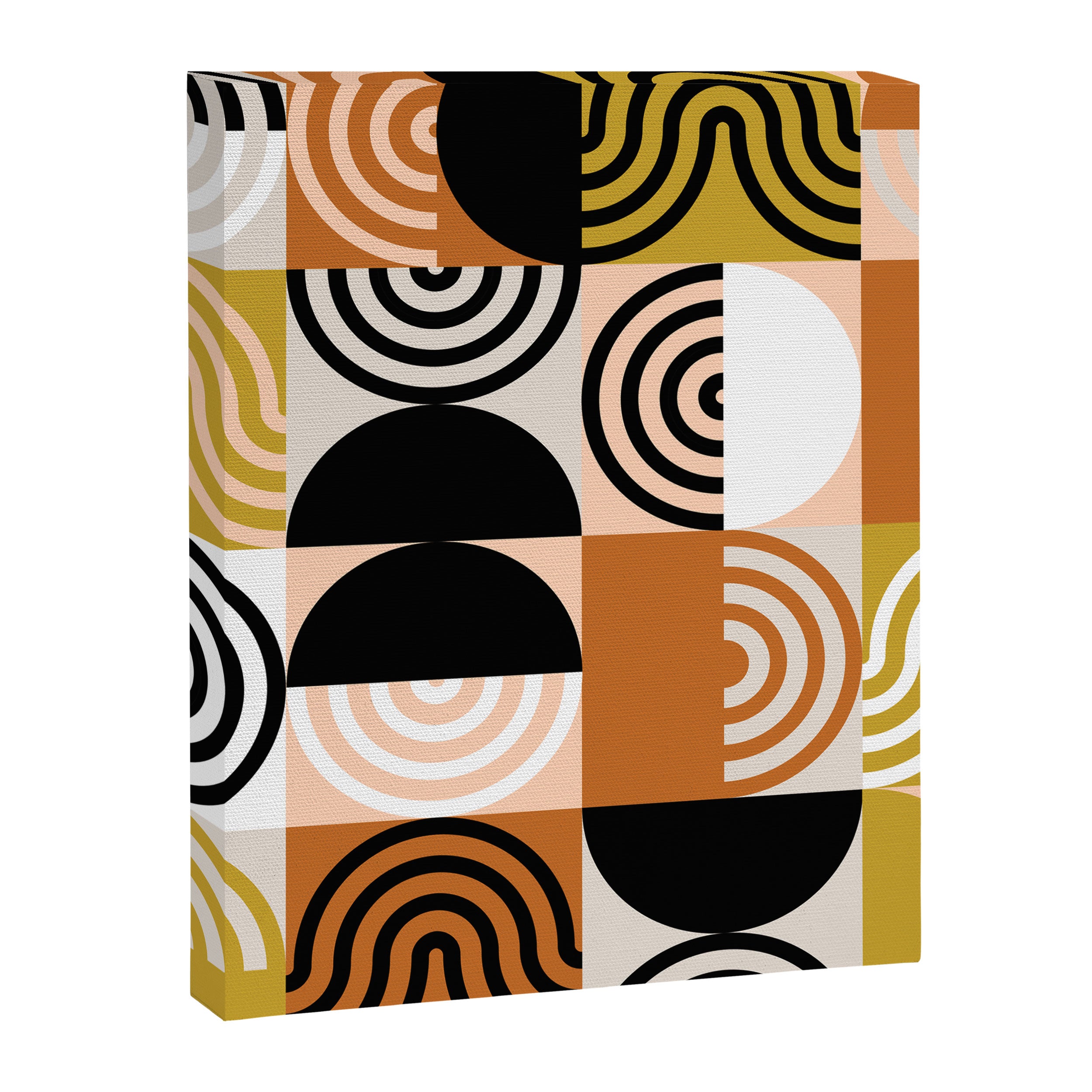 abstract checker lines modern Canvas Print Gallery Image 8