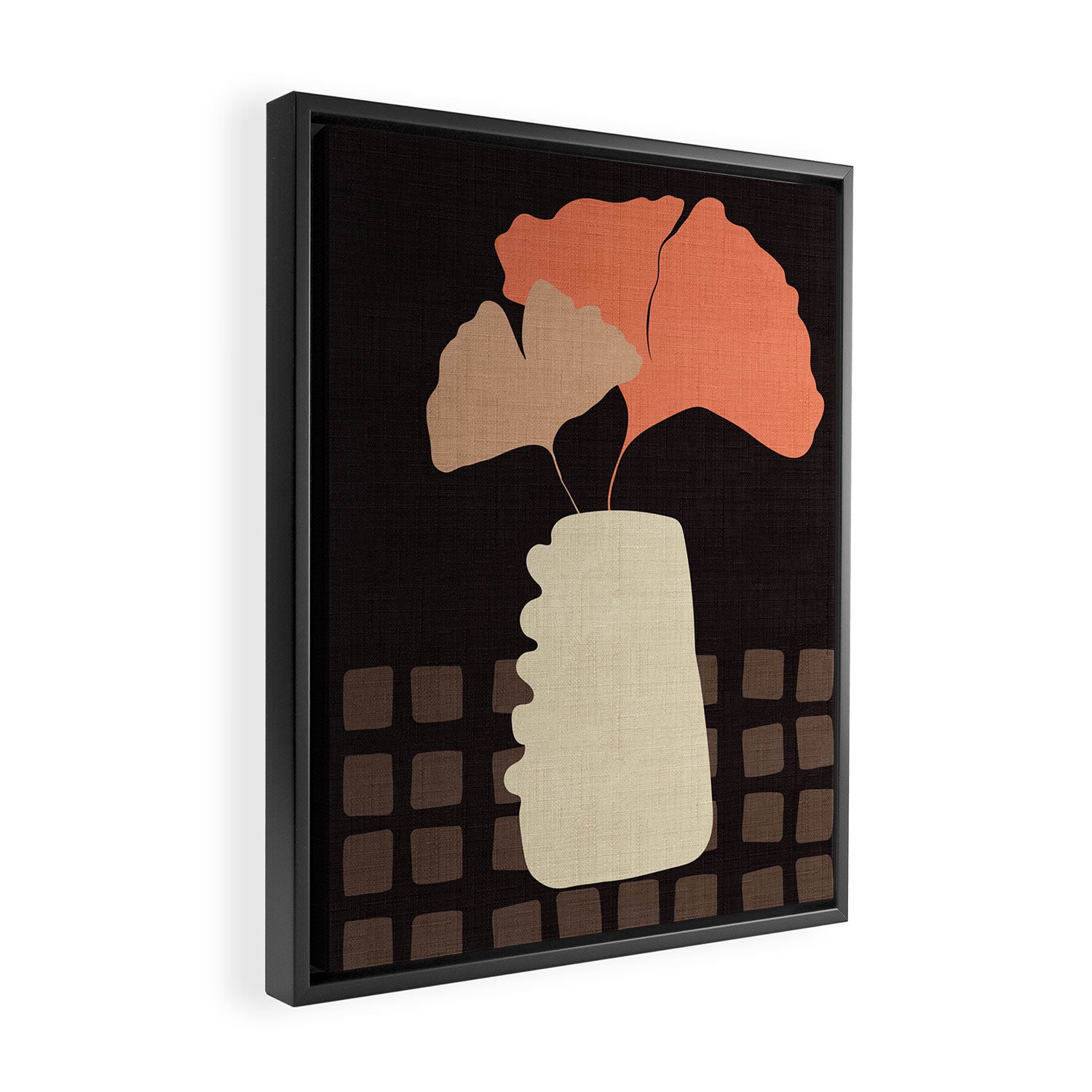 abstract floral 1 Framed Canvas Print Gallery Image 2