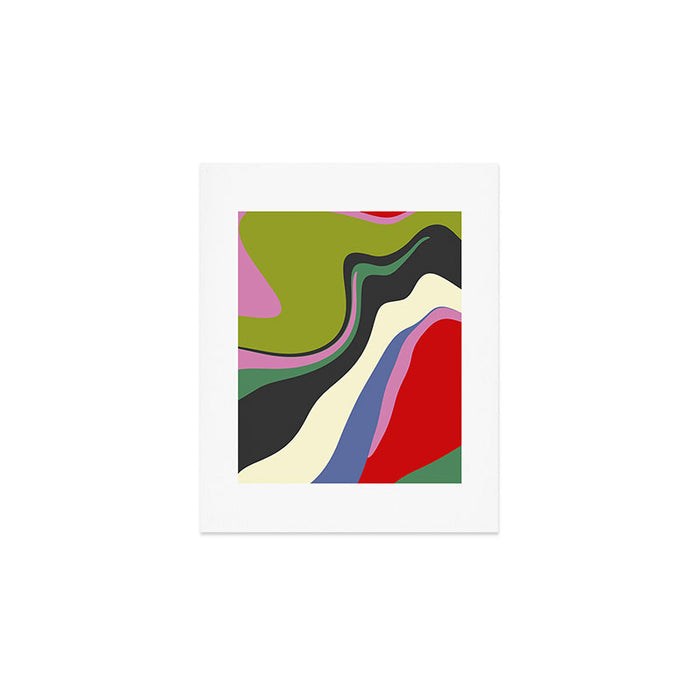  abstract fluid retro swirl 2 Art Print Gallery Image 1