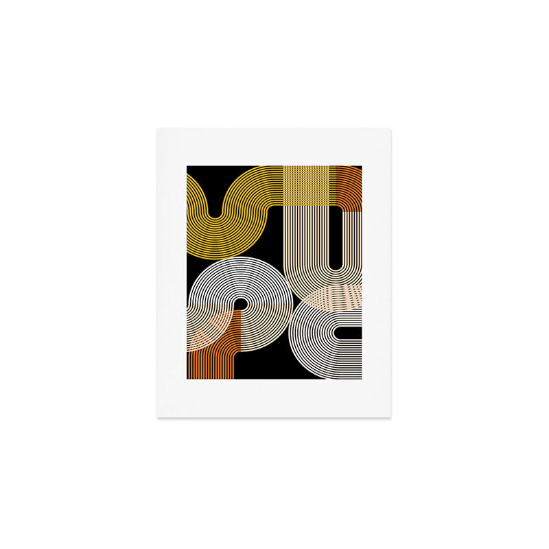 abstract geoemtric lines 3 Art Print Gallery Image 1