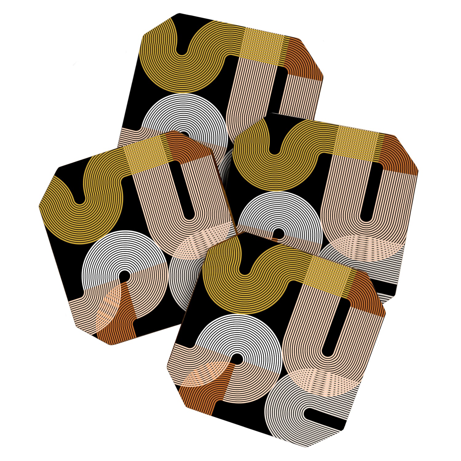 abstract geoemtric lines 3 Coaster Gallery Image 1