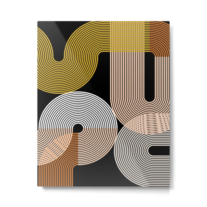 abstract geoemtric lines 3 Metal Print Gallery Image 1