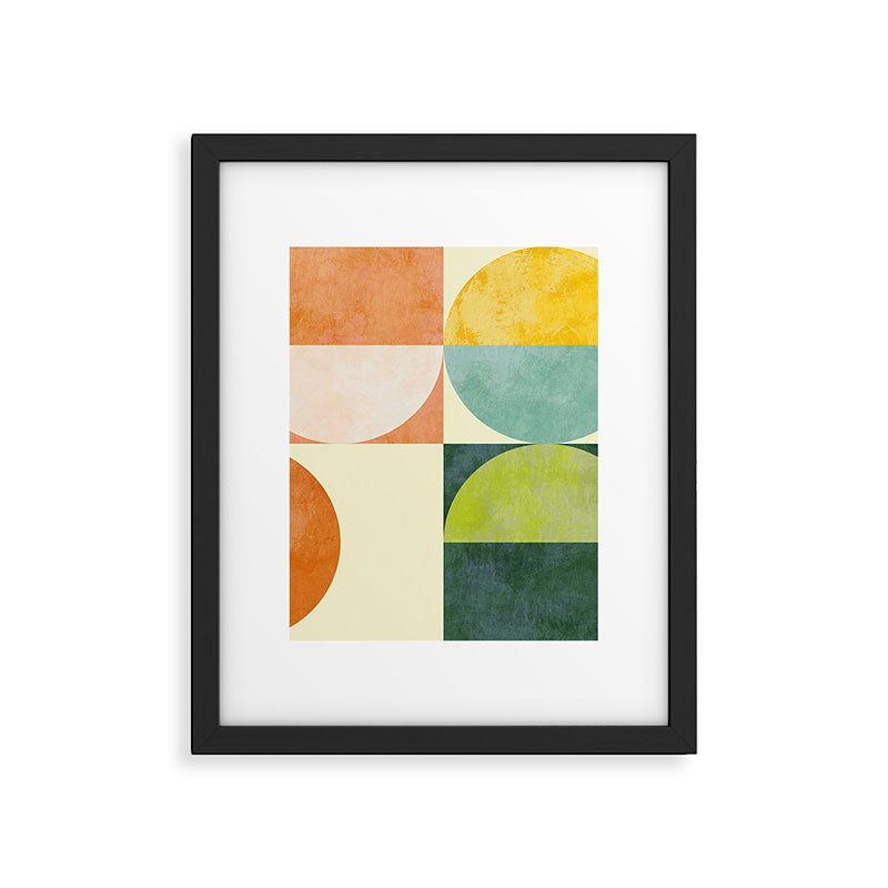 Abstract geometry checker 2 Framed Art Print Gallery Image 6