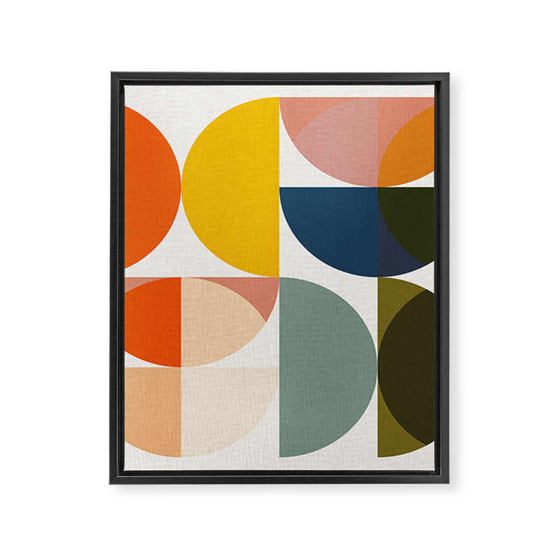 abstract geometry color 4 Framed Canvas Print Gallery Image 8