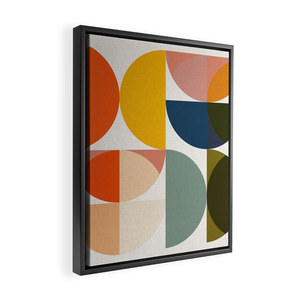 abstract geometry color 4 Framed Canvas Print Gallery Image 2