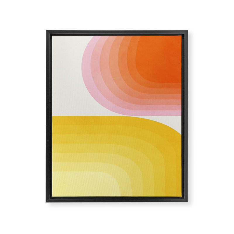 abstract gradient Framed Canvas Print Gallery Image 6