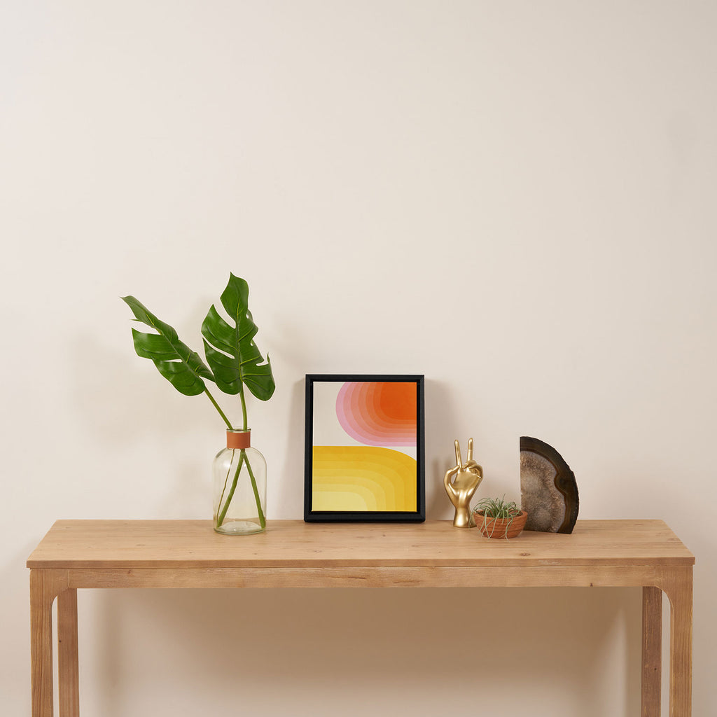 abstract gradient Framed Canvas Print Gallery Image 4