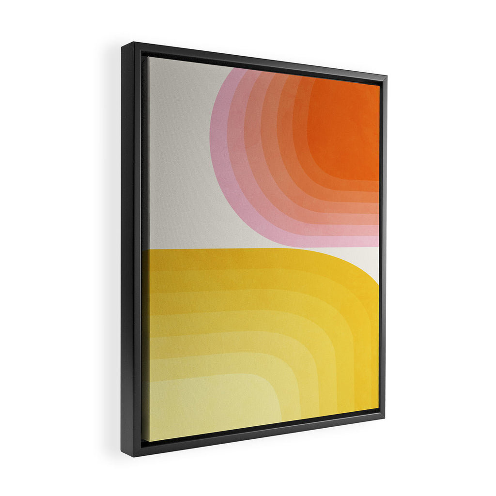 abstract gradient Framed Canvas Print Gallery Image 2
