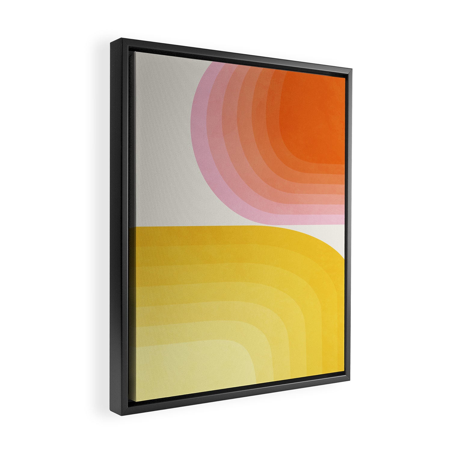 abstract gradient Framed Canvas Print Gallery Image 2