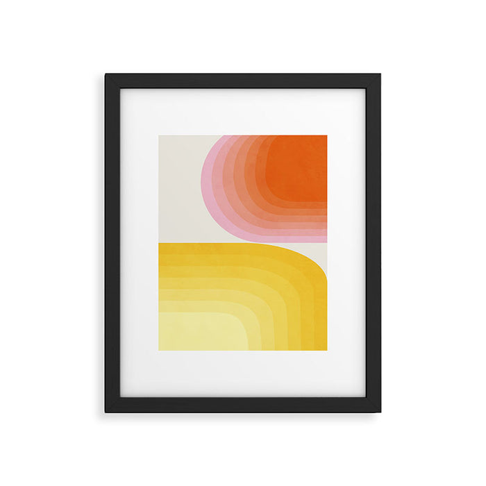 abstract gradient Framed Art Print Gallery Image 1