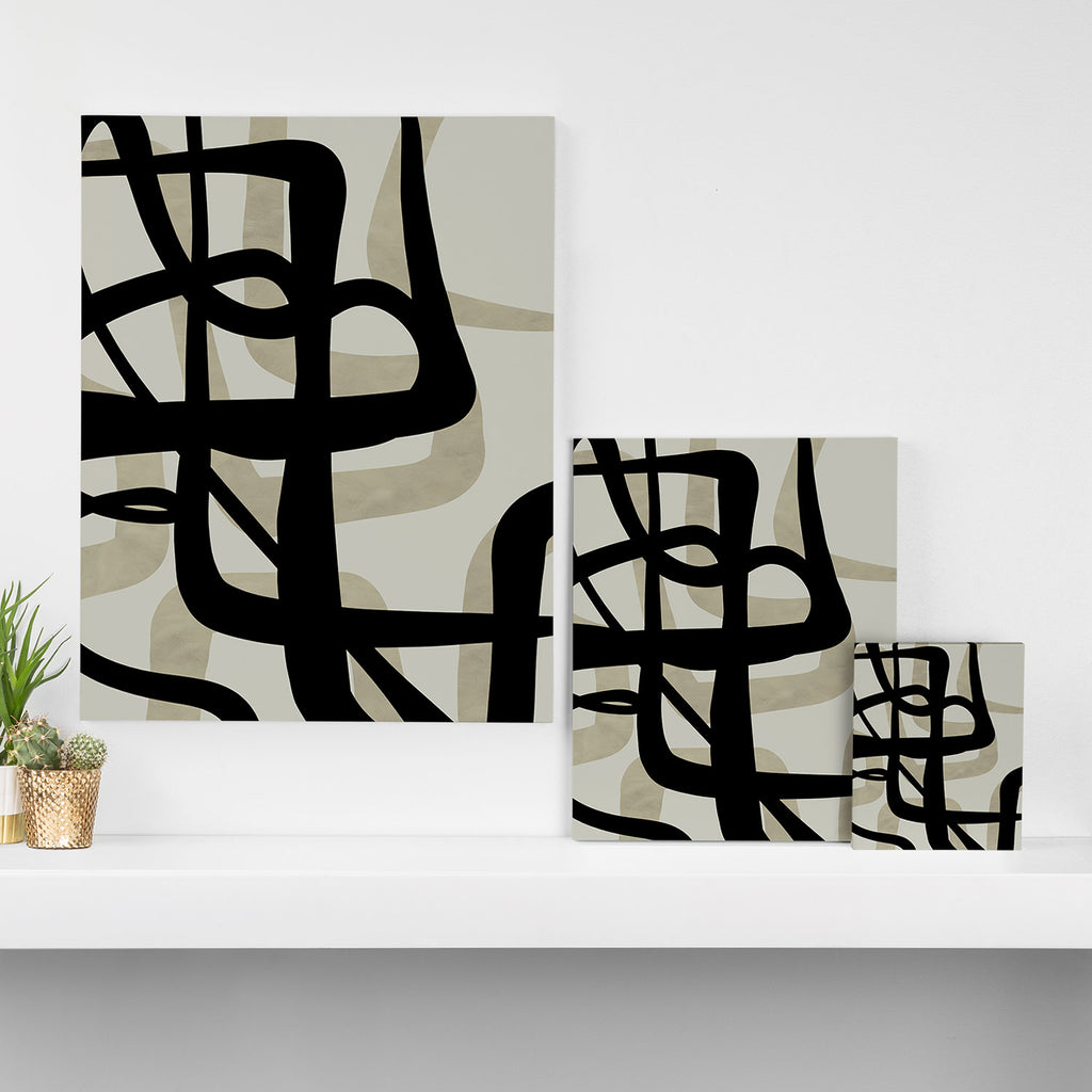 abstract line art Canvas Print Gallery Image 3