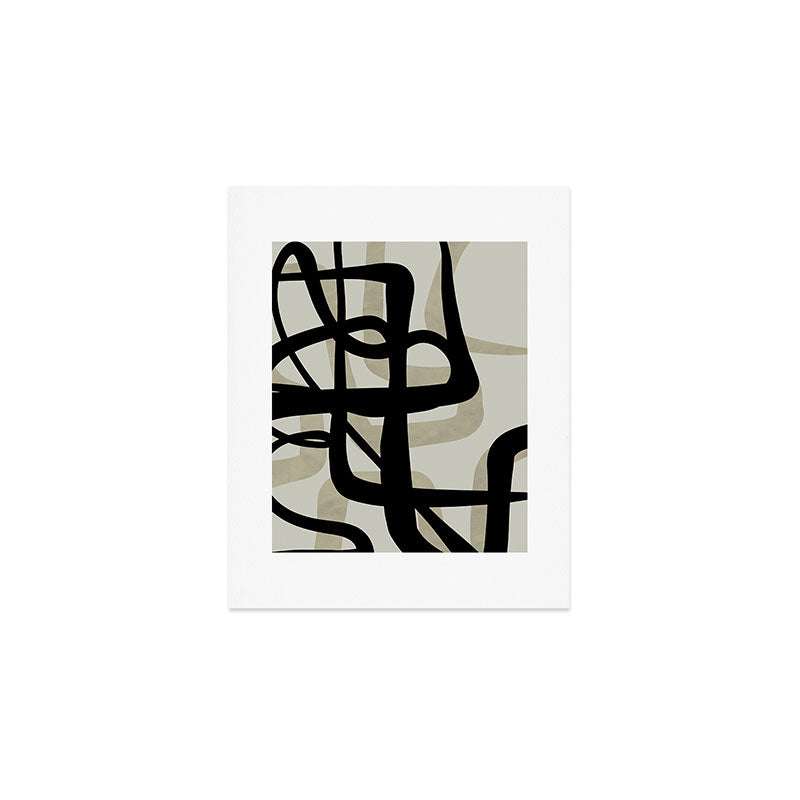 abstract line art Art Print Gallery Image 1