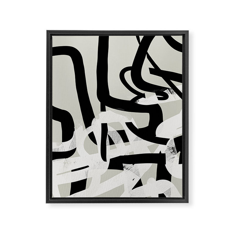 abstract line art II Framed Canvas Print Gallery Image 6