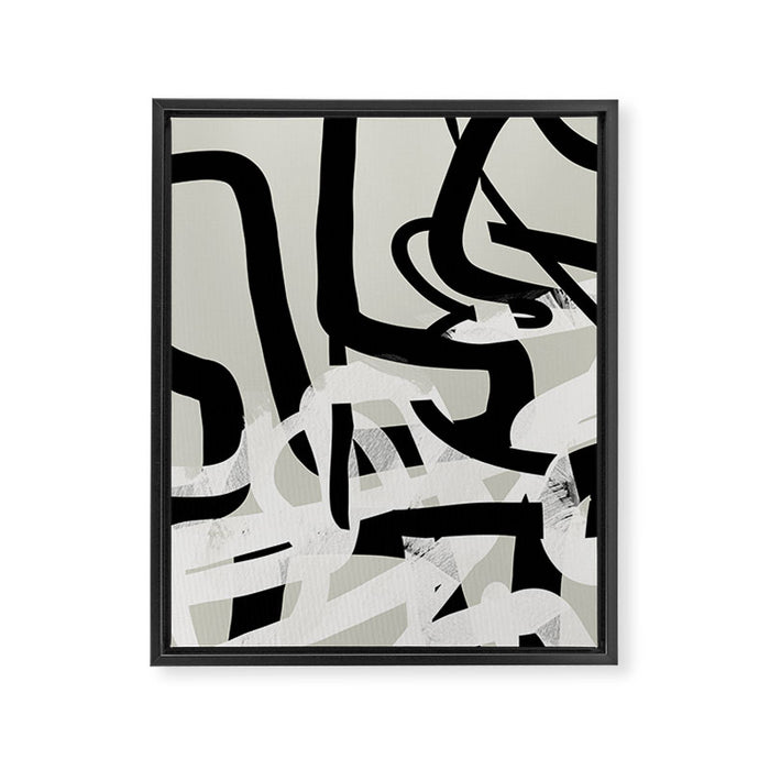 abstract line art II Framed Canvas Print Gallery Image 1